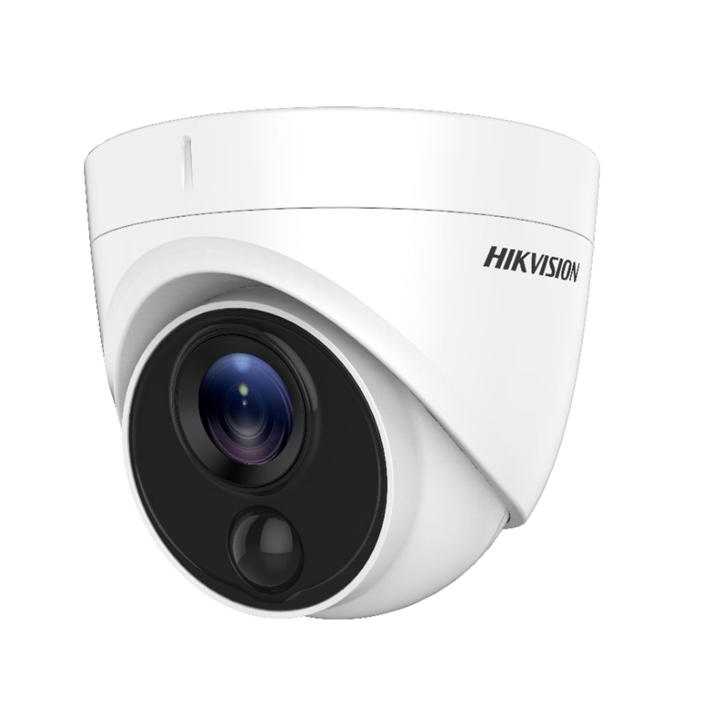 Camera supraveghere Dome Hikvision Ultra Low Light DS-2CE71D8T-PIRL, 2 MP, IR 30 m, lumina alba 20 m, 3.6 mm, PIR, stroboscop
