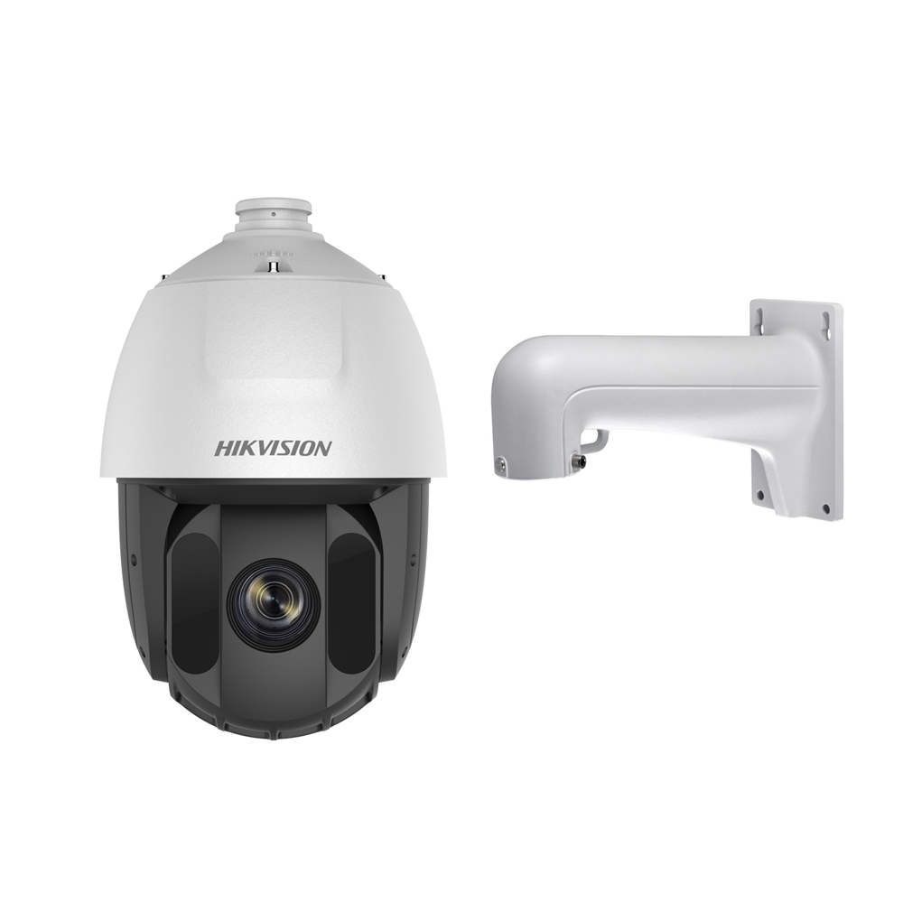 Camera supraveghere IP Speed Dome Hikvision DS-2DE5425IW-AE, 4 MP, IR 150 m, 4.8 - 120 mm, 25x + suport