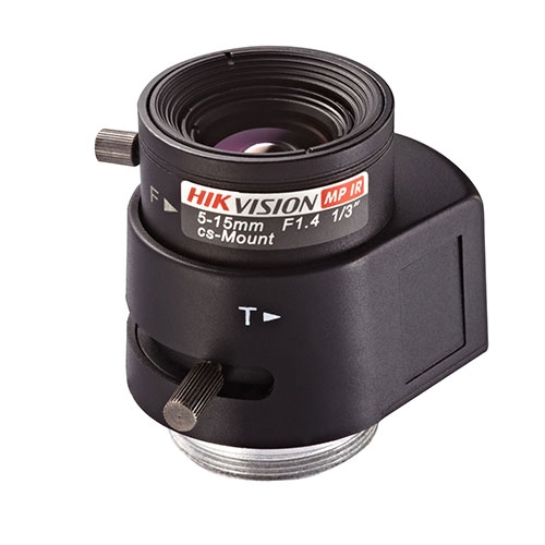 Obiectiv varifocal asferic pentru camere Hikvision TV0515D-MPIR, 5-15 mm, 41 grade -19 grade, auto Iris