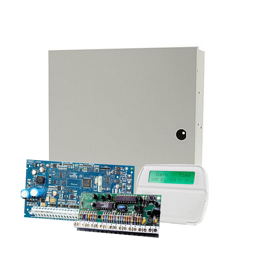 Sistem alarma antiefractie DSC PC 1616-E LCD, 2 partitii, 14 zone, 500 evenimente